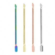 5件套不锈钢双头角质层去除器和指甲钳 - 专业耐用的指甲和足部护理工具 - 彩色 - 查看 5