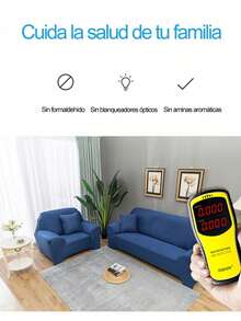 Funda de sofá de alta elasticidad en colores sólidos lavable a maquina facil de instalar suave al tacto y resistente a la suciedad adecuada para salas de estar dormitorios oficinas y otros espacios especialmente ideal para lugares con mascotas como gatos y perros disponible en varios tamaños - Café integral - Ver 7