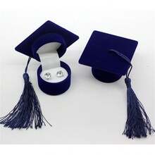 2026毕业帽造型首饰盒，毕业帽礼品盒，派对用品首饰收纳盒 - 彩色 - 查看 17