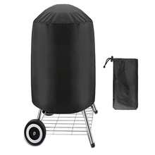 Gr8 Garden Portable 18 Inch Kettle Charcoal BBQ Grill With Cover Wheels & Utensils Set - Black - View 3