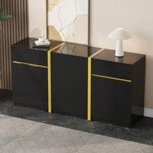 Buffets & Sideboards - Black + MDF + Particle Board - View 9
