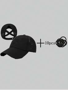 Gorra de Béisbol Viral Slim Face de Color Sólido, Estilo Urbano, Casual, Protección Solar, Gorra Hip Hop Unisex - Multicolor 2 - Ver 8