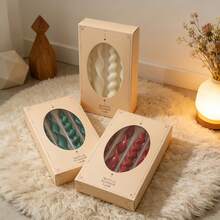 Bộ 4 nến xoắn ốc kiểu Pháp, nến hình nón có bấc dài, thích hợp cho nhà hàng, khách sạn, phòng khách, phòng ngủ. Có thể dùng để trang trí bữa tối lãng mạn, trang trí đám cưới, nến tiệc và trang trí nhà cửa, không khói và không mùi, bấc nến có thể dùng để trang trí nhà hàng, cũng là một món quà Giáng sinh lý tưởng. - Nhiều màu - Xem 9