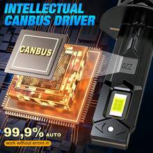 TOAUTO 2 bóng đèn LED H1 Canbus 20000LM 70w không quạt, đèn pha H1 kiểu tuabin, đèn pha ô tô cắm là chạy, 6500K, 12V - A - Xem 8