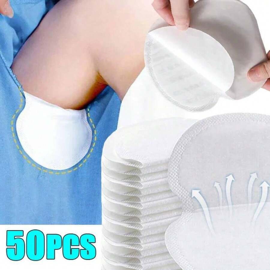 50Pcs/25Pairs Disposable Underarm Armpit Sweat Pads Stickers Shield Guard Absorbing FCC - Fcph 50pcs Pads - View 1