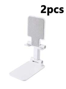 2pcs/1pc Adjustable Foldable Phone Stand, Portable Loose Office Holder, Non-Slip Plastic Tablet Stand, Battery-Free, Foldable Desktop Phone Holder Compatible With Apple, Android Phones, Birthday Gift, Family, Friends Phone Stand, Phone Accessories - Phone Stand - View 16