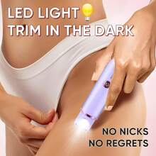 1个USB充电式二合一电动脱毛器，女士腋下及私密部位双头脱毛器 - 查看 5