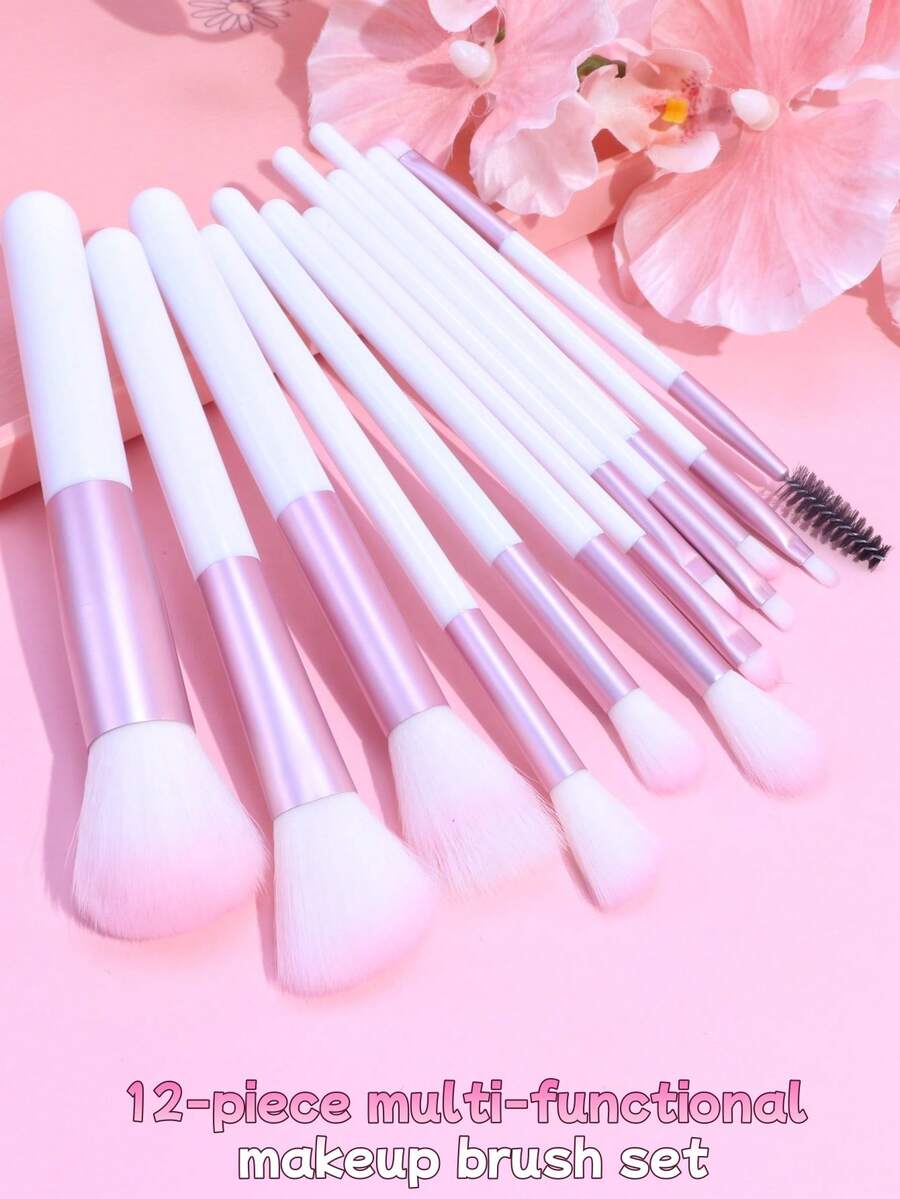 12pcs Makeup Brush Set,Brush Set,Makeup Brush Kit,Make Up Brush Set,Make Up Set Complete,Makeup Brush Set,Complete Makeup Kit,Brush Kit,Brushes Makeup Set,Makeup Gift Set,Set,Giveaways,Professional Makeup Brushes,Complete Makeup Set - Multicolor - View 1