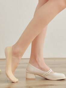 2/4/5 đôi tất thuyền siêu mỏng thoáng khí dành cho nữ, mềm mại, thấm hút mồ hôi, chống trượt, có lớp silicon vô hình, thoải mái, mềm mại, thích hợp cho mùa xuân/hè. - Nhiều màu - Xem 3