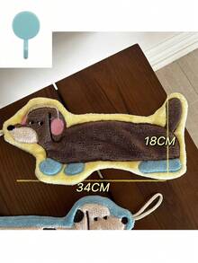 1 chiếc khăn họa tiết chó xúc xích sáng tạo, thiết kế treo phù hợp cho nhà bếp, phòng tắm, trang trí phòng ngủ, thấm hút cao và dễ vệ sinh, khăn lau bát đĩa cá nhân hóa, phụ kiện nhà bếp và phòng tắm. - Nhiều màu - Xem 11