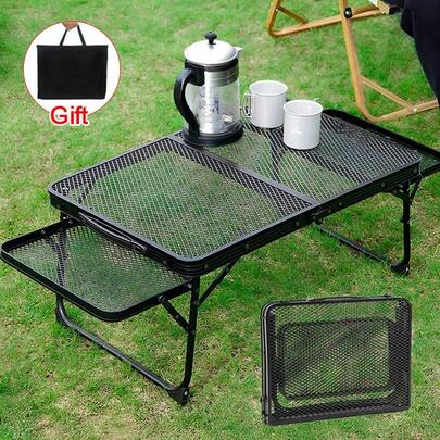 Folding Grill Table Outdoor Folding Picnic-Aluminum Alloy Portable Camping Table