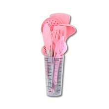16 Pcs Silicone Cooking Utensils Set-Kitchen Utensils For Cooking With Full Silicone Handles Includes Measuring Cup 446°F Heat Resistant Kitchen Utensil Pink - Hồng - Xem 2
