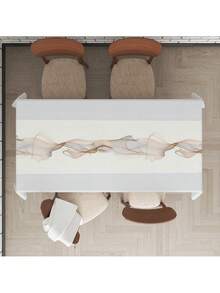 1 pièce Nappe rectangulaire, 100% polyester, convient pour la salle à manger, le bureau, le bureau, la décoration de la maison, la cuisine, le pique-nique, le cadeau - Multicolore - Voir 9
