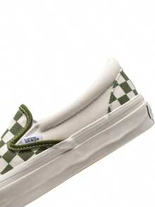 Vans男鞋女鞋Slip-On Reissue 98棋盤格一腳蹬帆布鞋低筒板鞋休閒鞋懶人鞋VN000CSECIB - 綠色 - 查看 7