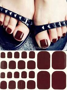 Pegatinas para arte de uñas de los pies, diseños de corazones y patrones geométricos de dibujos animados, purpurina multicolor, diseño mixto versátil, fácil aplicación con raspador - Multicolor - Ver 52