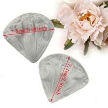 Rose, Lily, Hibiscus Petal Double-Sided Textured Silicone Mold, Fondant Cake Decorating Mold, Reusable Kitchen Baking Tool For Wedding, Birthday Party Decoration - Light Grey - View 6