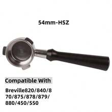 1 pieza Portafiltro sin fondo de acero inoxidable de 54mm, se ajusta perfectamente a las máquinas de espresso Barista Express y Bambino Plus - Multicolor - Ver 13