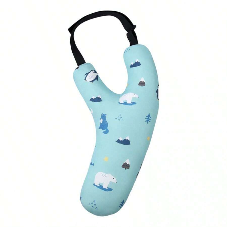 1PC Children's Body Pillow, Y-Shaped Body Pillow - Baby Blue - View 1