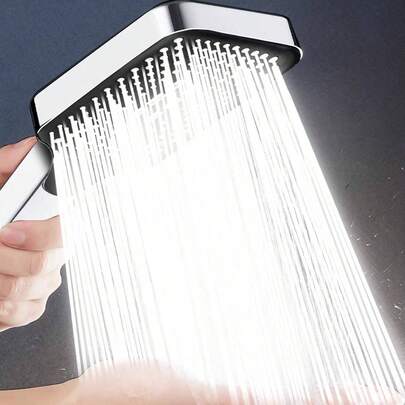 1 vòi sen vuông áp lực cao với đầu nối G1/2 đa năng, thích hợp cho việc tự lắp đặt, chất liệu nhựa bền; 2 vòi sen phòng ngủ chính áp lực cao, trang trí phòng tắm, phụ kiện phòng tắm, đồ dùng nhà bếp thiết yếu.