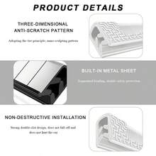 16.4Ft(5M) Car Door Guards, U-Shaped No Glue Automotive Trim Seal Protector Molding, Universal Vehicle Door Entry Guard Protective Strip, Exterior Car Accessories - 16.4Ft + White - View 3