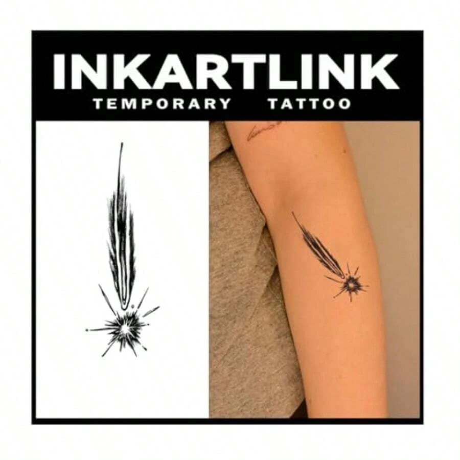 INKARTLINK タトゥーシール ジャグアタトゥー 2枚セット 2週間 長持ち 防水 刺青シール 入れ墨シール メンズ レディース 流行 女 半永久的 消えるタトゥー 手首 腕 手の背 足 腹部 鎖骨 - 8 - チェックする 1