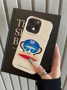 Ốp lưng điện thoại Paul Frank họa tiết vải thiều, thiết kế mặt khỉ đeo kính thời trang, bảo vệ toàn thân, phù hợp với 11/12/13/14/15/16/17 Pro Max - Nhiều màu - Xem 2