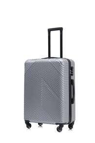 YSTYLE Ultra-Light And Spacious Hardside Trolley Suitcase, Side Combination Lock With TSA, 4 Wheels For Easy Transport - Silver - View 1