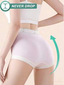 Maternity Underwear Modal Seamless Pregnancy Panties Under The Bump Postpartum Boyshort Underwear High Waist Recovery Maternity Pergnancy Panties 4-Packs - Hồng - Xem 7