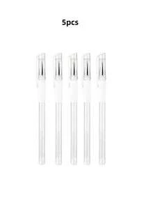 1/2/3/5pcs White Eyebrow Microblading Pens, Skin Tone Marker Pens, Permanent Makeup Tattoo Positioning Tools, Eyebrow Drawing Tools, Halloween Makeup, Tattoo, Affordable, Christmas Gift, Cosmetics, Makeup Tools, Cheap Items, Gifts, Gifts For Her, Christmas Gift - White - View 14