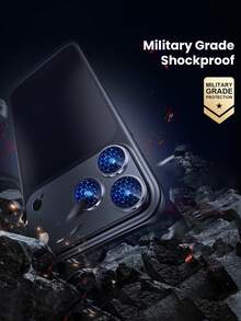 1-Piece Camera Lens Protector For IPhone 17 Pro Max - Premium 9H Tempered Glass For Strong Adhesion | Compatible With Phone Cases For A Perfect Fit | Scratch-Resistant, Fingerprint-Resistant, And Dust-Resistant | Full Coverage Protection Against Scratches And Impacts | High-Transparency Lens Cover For Preserving Original Image Quality. A Perfect Gift For Family, Friends, And Mobile Photography Enthusiasts. - Navy Blue - View 3