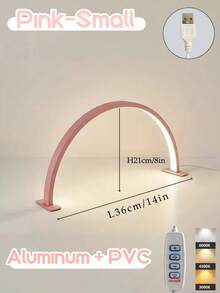 Đèn làm móng kiểu dáng tối giản hiện đại, ánh sáng ba màu, nguồn sáng LED, có màu hồng và trắng, thích hợp sử dụng trong các tiệm làm móng hoặc tại nhà. - Một cỡ - Xem 12
