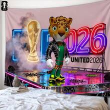 1 pièce Décoration murale thématique de la Coupe du monde 2026 - Convient officiellement pour la décoration de la maison, du bureau, du jardin. Bannières de différentes tailles pour les fêtes, les cadeaux de Noël, le Nouvel An, Pâques. Marquage pour les fans de football, décoration murale pour les salles de sport, décoration pour les salles de fans, art mural d'intérieur, œuvre d'art thématique football, décoration murale pour les bureaux - z1 - Voir 6