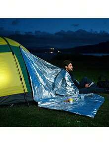 超大号应急求生毯 | 高强度隔热反射轻质铝箔，62 英寸 x 83 英寸，非常适合露营、背包旅行、旅游和居家使用 - A - 查看 3