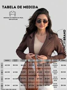 Women's Blazer, Maxi Coat, Long, Tailored, Elegant, Chocolate Brown Overcoat - Rust Brown - View 4