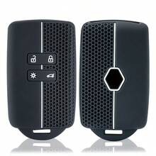 适用于雷诺 Captur Koleos Kadjar Arkana Megane Dacia Duster Sandero Stepway 的优质柔软硅胶汽车钥匙套/遥控器保护套 - A - 查看 6