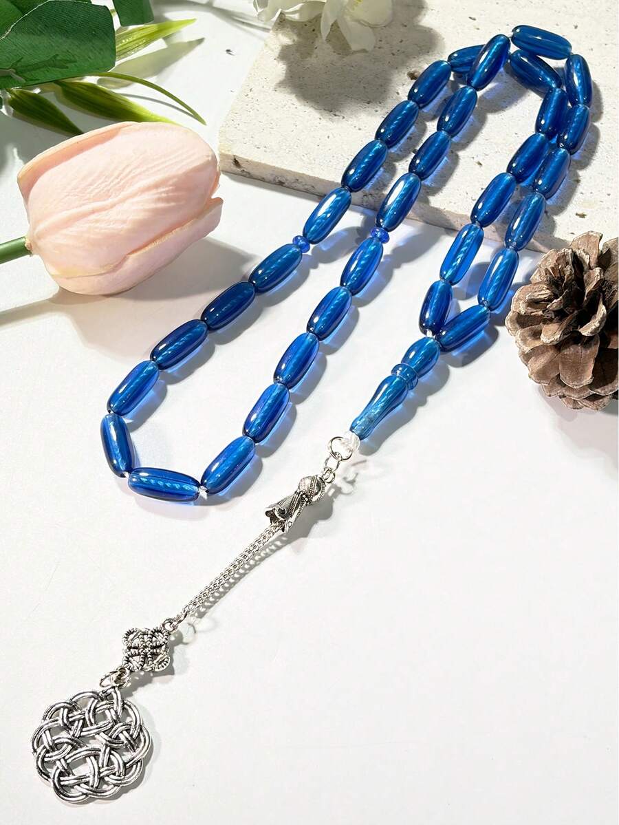 1 pieza Cuentas de oración musulmanas de 33 cuentas, Elegante y suave Tasbih de mano con color refrescante - Multicolor - Ver 1