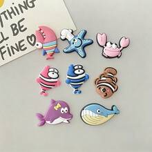 4/8pcs Cartoon Ocean Animal Fridge Magnets, Personalized Fridge Stickers, Soft PVC Material, Perfect For Office Whiteboard, Storage Cabinet And Dishwasher, Kitchen Decor, Home Decor, Holiday Occasions - Multicolor - View 3