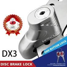 1 Pc Motorcycle Lock Bike Scooter Lock Aluminum Alloy Moto Lock Brakes Disc Motorbike Lock Moto Accessory Anti Smashing Bicycle Cycling Accessories Riding Essentials For Women Men Rider Gifts - Multicolor - View 2