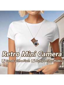 Reletech Mini Necklace Camera For Students - Portable Vlog Camera With Instant Phone Transfer - View 5