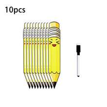 10/20 Thẻ rút thăm may mắn hình bút chì có thể xóa khô, dùng trong lớp học, chọn ngẫu nhiên cho học sinh, đồ dùng dạy học tương tác có thể tái sử dụng, văn phòng phẩm cho trẻ em, đồ dùng học tập trong lớp học. - Nhiều màu - Xem 14