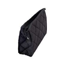 Functional Travel Makeup Bag Cosmetic Organizer Black Diamond Pattern - Negro Rombos - View 2