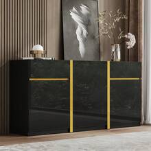 Buffets & Sideboards - Black + MDF + Particle Board - View 3