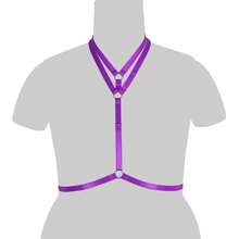 Gothic Style Cross Strap Chest Harness - A - View 13