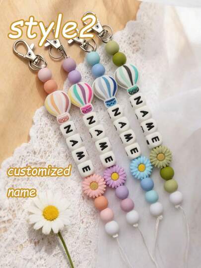 1 stuk gepersonaliseerde naam/schattig dierendesign anti-val clip met veilige roestvrije sluiting, antislip, stofvriendelijke clip, universele anti-verlies ketting, essentieel voor uitgaan, perfect cadeau, onmisbaar voor thuis en op reis, anti-verlies design, kerstcadeau
