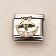 1 PC Stainless Steel Bracelet Accessories With Moon, Butterfly And Heart Patterns As Well As Other Elements, Used For DIY Bracelet Jewelry Making And Freely Matchable With Different Styles. - Silver - View 18
