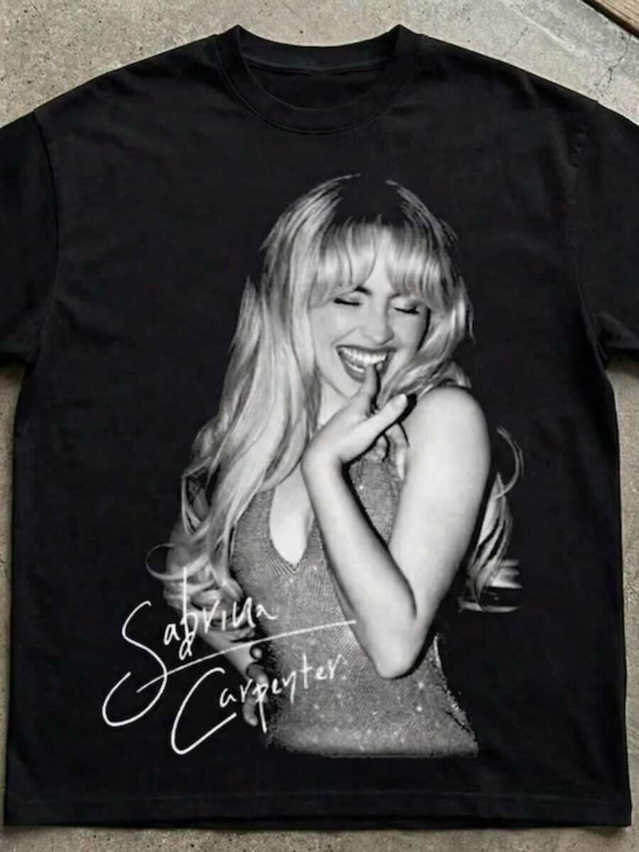 Carpenter Shirt, Short N' Sweet Tour Tee, Sabrina Tshirt, Sabrina Inspired Merch, Music Lover Gift - Grey - View 1