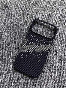 适用于 17 Air 16 Pro Max 的碳纤维纹理无边框手机壳，支持无线充电，超薄设计 - A - 查看 28