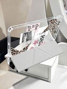 11-Inch Air 3/4/5 2022/2024/2025, Galaxy Tab, Kindle Paperwhite 12th Gen 2024 Tablet Case, Leopard Lily Pattern, Transparent Back Cover, Auto Sleep/Wake, Airbag Protection, Suitable For Gifts And Office Use - View 4
