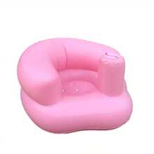 Asiento inflable para niños de tres colores, sofá pequeño inflable, reemplazo de la bañera, taburete y mesa de baño portátiles para la escuela y el baño - Rosa - Ver 7