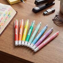 Bộ 8 bút dạ quang gel nhiều màu, không lem, khô nhanh, thích hợp để ghi chú, học tập và chuẩn bị cho năm học mới. - Nhiều màu - Xem 4